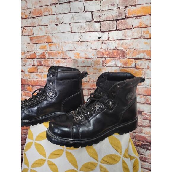 Vintage Harley-Davidson Motorcycle Boots Men\'s Size 13 Black Leather main image 6